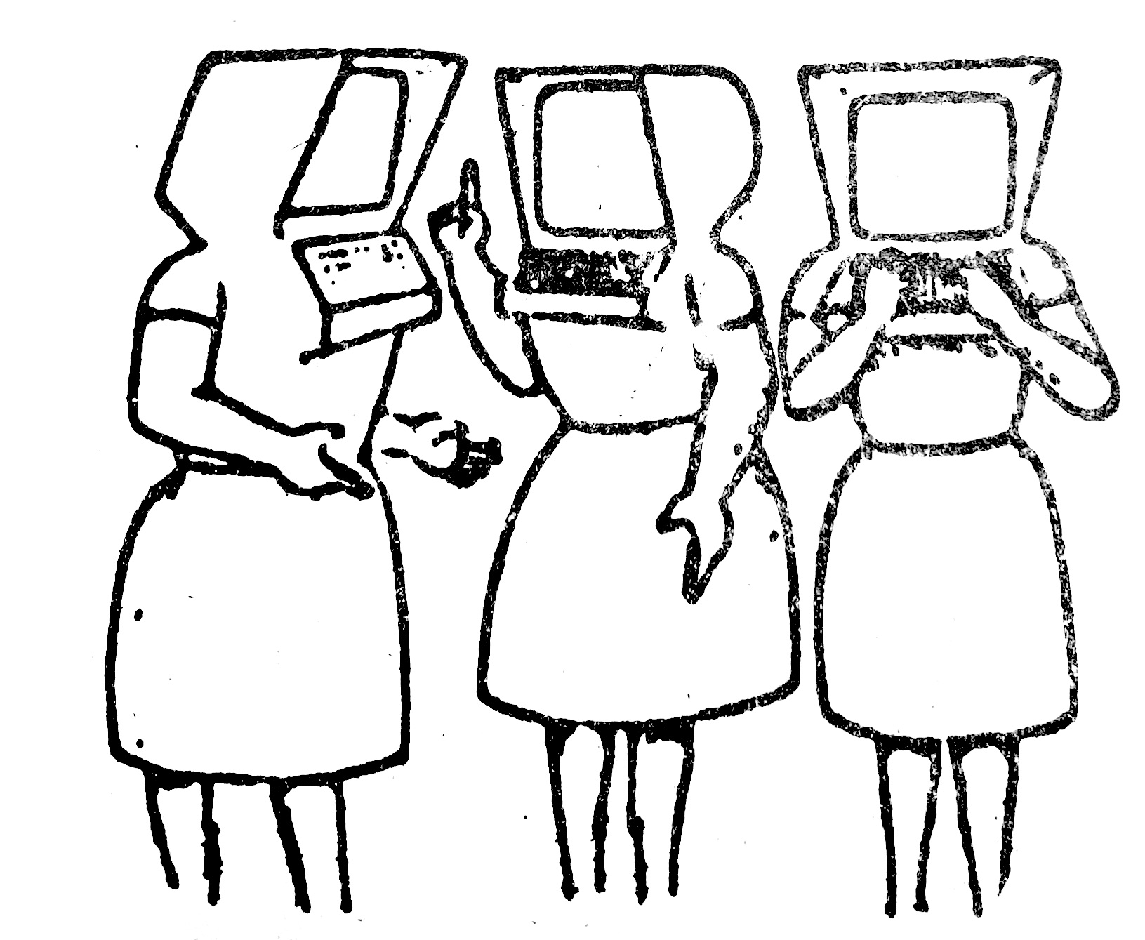Women at a computer